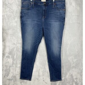 Madewell Curvy High Rise Skinny Womens Plus Size Blue Jeans Size 37 (14W)